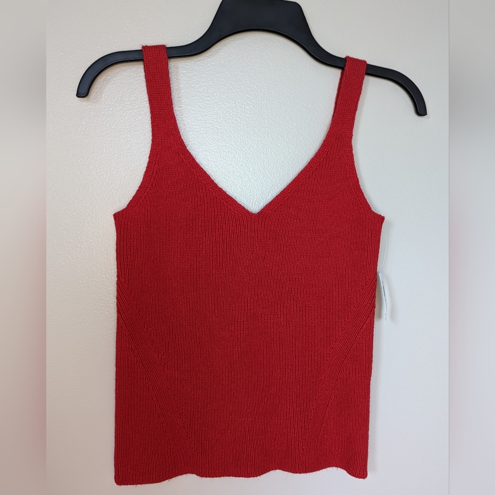 Red sweater vest